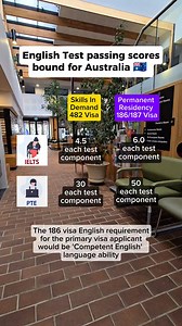 335K views · 1K reactions | English Test passing scores  #pte #ielts #australia | Jun in Australia | Facebook