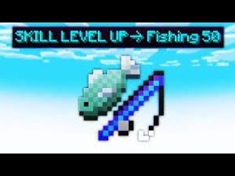 The BEST Fishing xp Method - Lava Fishing (hypixel skyblock)