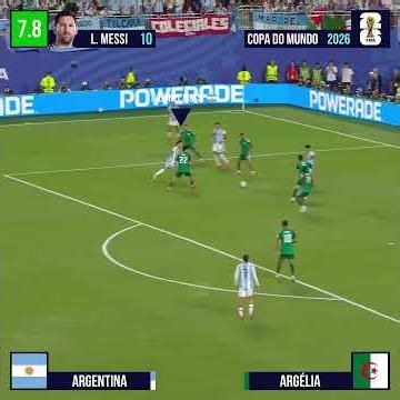EVALUATING LIONEL MESSI VS ALGERIA - 2026 WORLD CUP #messi #argentina #algeria #nzoscore