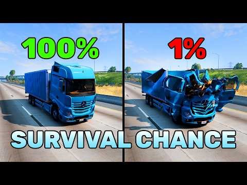 BeamNG.drive Realistic Crashes #60 | Epic Survival Chance Test