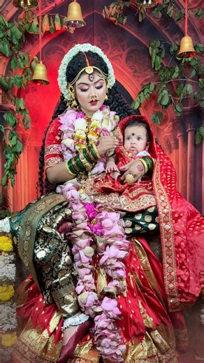 🌸happy Navratri is coming Jay maa di #makeup #viral #maadurgamakeuplook #maadurga