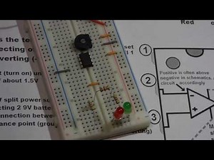 741 op amp integrated circuit set to amplify a non inverted signal step by step electronics build