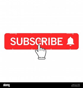 Vector illustration of the subscribe button. Suitable for design elements of video channels, broadcast promotion and entertainment media notification Stock Vector Image & Art - Alamy