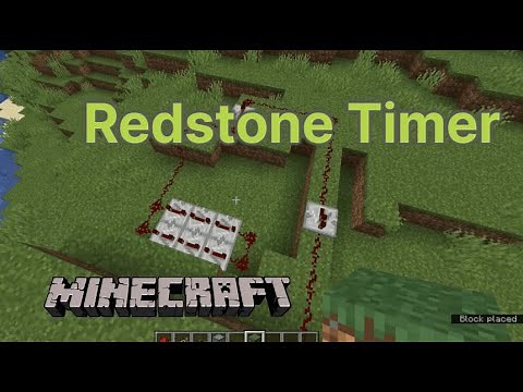 Minecraft: Redstone Timer