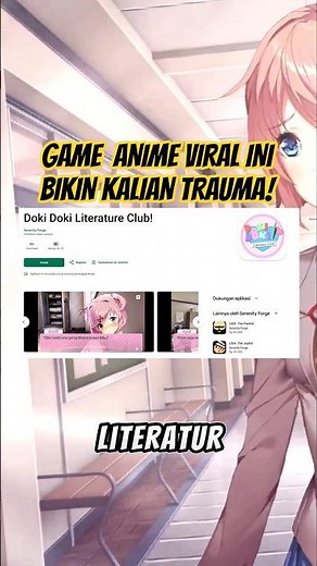 THIS TRAUMATIC ANIME GAME IS OFFICIALLY RELEASED ON PLAYSTORE! Doki Doki Literature Club Mobile #...