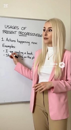 present progressive usages.