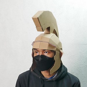 Modèle en carton de casque romain avec tutoriel vidéo - Modèle DIY imprimable pour costumes, cosplay et projets créatifs - Etsy France