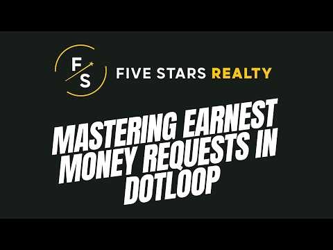 How to Send EMD Requests with Earnnest & Dotloop | Five Stars Realty Tutorial