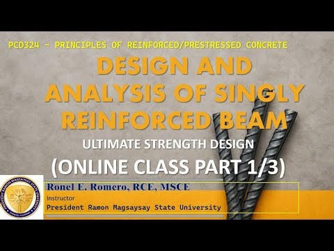 (1/3) DIRECT ANALYSIS OF BEAM With NSCP CODE (Formula of Fs)