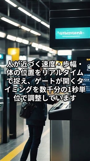 Automatic ticket gates at stations learn walking speeds to optimize gate opening and closing