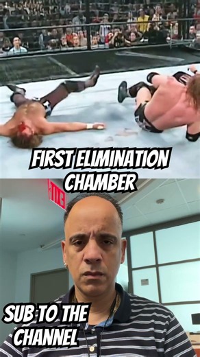 The First Elimination Chamber Match Was WWE Perfection #shorts #eliminationchamber #wwe