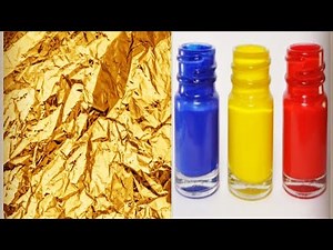 How to make a golden color at home/Primary Colours Mixing /Acrylic Golden Colours Mixing /3 colours