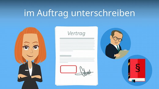 Im Auftrag unterschreiben • Wann ist es erlaubt?