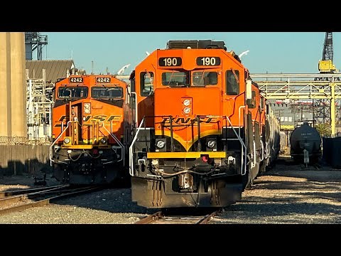 San Diego Freight Trains 2025 - Massive BNSF Trains Wind Between the Skyscrapers of Downtown