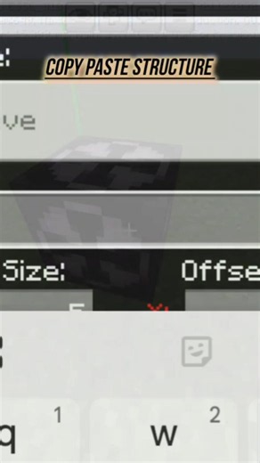 minecraft a copy paste structure tutorial#shortvideo.