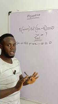 How to solve equation with brackets #mathas #algebra