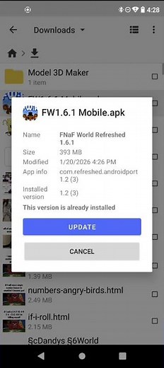 How to download fnaf world refreshed on mobile