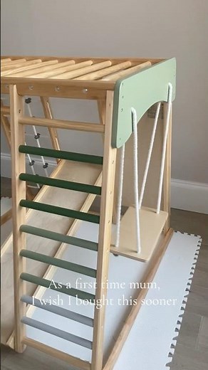 Wooden Indoor Climber – Montessori Play Gym for Toddlers & Kids