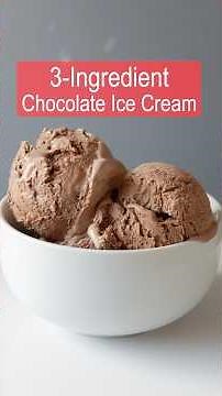 3-Ingredient Chocolate Ice Cream | No Machine Needed!