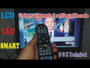 How to set Universal remote Lcd /Led Smart Tv Remote Setup easy method in Urdu/Hindi