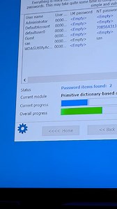 آنظمة الويندوز للمستهلك تخزن كلمة السر للمستعمل User بملف SAM C:WindowsSystem32configSAM وظيفته يخزن كلمات السر و لكن ليس Plain*txt يحولها ل NTHash يتبدل كل مرة بإدخال كلمة السر للدخول نظام التشغيل المبني على WinPE و هو Paascape له هاته الواجهة لإسترجاع الباسوورد و رؤيته txt إن إستعصى غيرها كلمة السر و لكن لا تحذف المستعمل User !!!! في كسره لكلمة السر يمر على مجلد Bootkey ليطلب منه الإذن للكسر 😄 إستعصى كذلك يمارس القاموس Dictionary attack Brute Force ويندوز سيرفر بدومين Active Directory لن يخزن