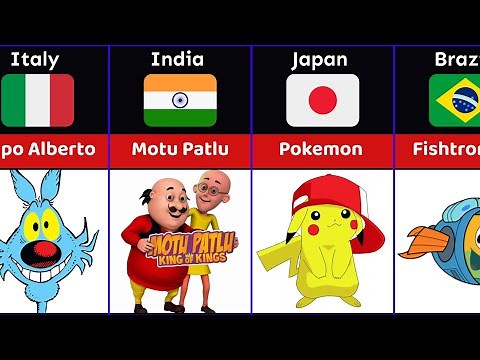 Cartoons from different countries | comparison video