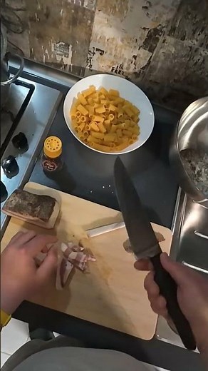 Tiny Guanciale 🤌🍝🥓 #cooking #pastatime #food #recipe #pasta #guanciale #gricia #pecorino #italy