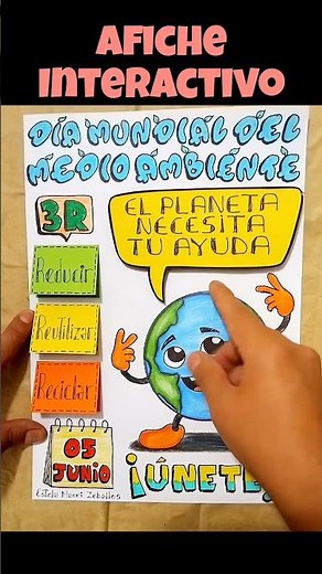 Interactive Poster - World Environment Day #artinschool #posters