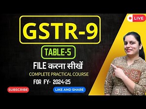 GSTR-9 Annual Return | Complete Guide to Table 5