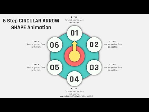 83.[PowerPoint] Create 6 Step CIRCULAR ARROW SHAPE Animation | PowerPoint Animated Templates
