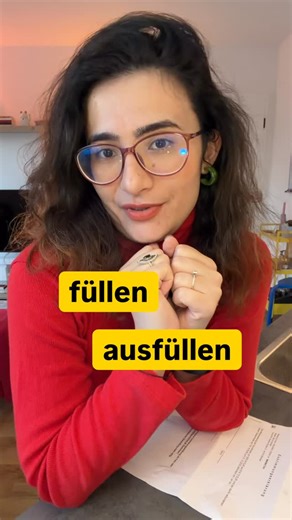 Linguistinberry | Germanistik, Linguistik, DaF & BAMF on Instagram: "füllen 🇩🇪 ➡️ doldurmak 🇹🇷 ➡️ to fill (physically) 🇬🇧 📌 Ich fülle das Glas mit Wasser. ausfüllen 🇩🇪 ➡️ (form/belge) doldurmak 🇹🇷 ➡️ to fill out (a form) 🇬🇧 📌 Ich fülle das Formular aus. #almanca #deutschlernen #lernedeutsch #learngerman #almancaöğreniyorum #deutsch #almancatürkçe #umgangssprache #almancakursu #almancaöğren #language #germanlanguage #deutschkurs #deutschonline"