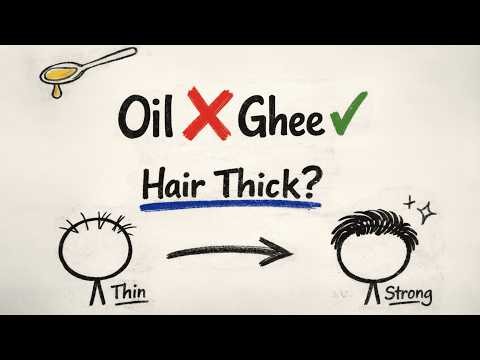 Oil नहीं, Ghee लगाओ | Hair Thickness Secret