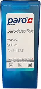 Paro Classic-Floss Dental Floss, Waxed, 200m Dispenser