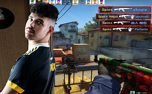 【第一视角】以色列狠人Spinx枪法和意识的完美结合！！灵性绕后收下赛点四杀NaVi！| NaVi VS Vitality