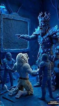 🦁The lion saved his brother from the Chocolate King 👑 #shorts #lion #ai #cartoon