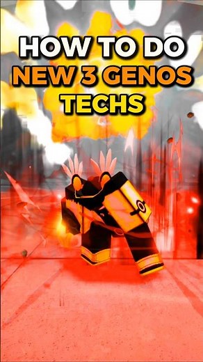 How to do NEW GENOS TECHS #thestrongestbattlegrounds #tsb #roblox