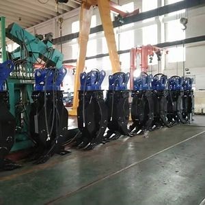 [Hot Item] Excavator Digger Manual Mechanical Hydraulic Block Rock Stone Log Timber Wood Rake Grab