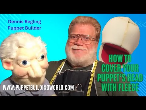 How To Add Fleece To Your Puppet Head - Crafting Foam Puppets