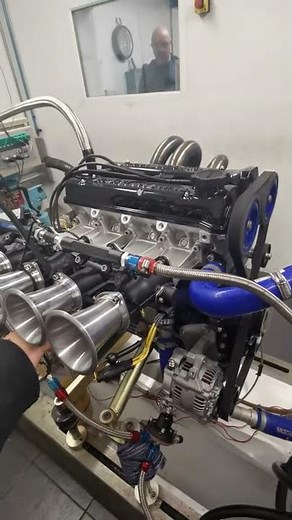 Toyota 4age ae86 engine on the dyno