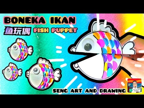 BONEKA IKAN 🐟 鱼儿玩偶 🐟 DIY Fish Puppet