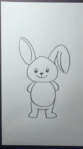how to draw rabbit easy