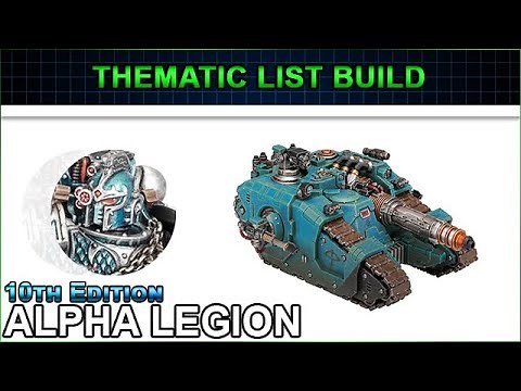 We are ALPHARIUS - Alpha Legion Thematic List Build - 10th Edition Warhammer 40k