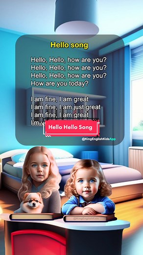 Hello Hello Song for Kids | Learn English Through Music