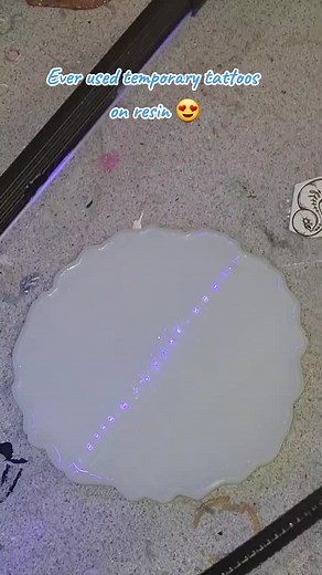 Ever used temporary tattoos on resin WORKS amazingly 😍@Craft Resin #resinisbeauty #craft_resin #clearresin #uk #tattoo #stencil #fyp #fypシ #foryou #foryoupage