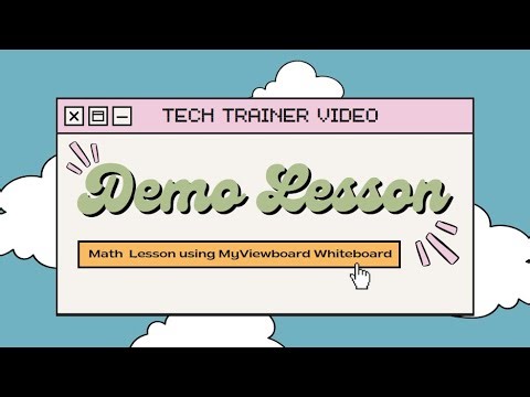 MyViewboard Whiteboard Tools: Math Demo Lesson