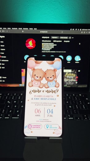 Invitación Digital para Baby Shower Personalizada