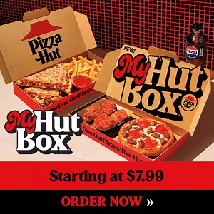 Craving a deal? 🍕 Get a 2-topping personal pan pizza or melt boneless wings or fries—starting at just $7.99! 🙌 #MyHutBox | Pizza Hut