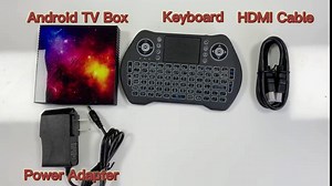 Android TV Box 12 4GB RAM 128GB ROM Smart Builtin 2.4G/5G Dual WiFi and BT4.2 Support 3D 4K UHD USB 2.0 with Backlit Mini Keyboard