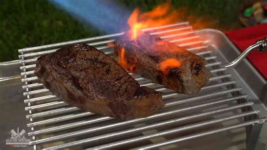 From Raw to Charred: Can a Flamethrower Transform Steak?