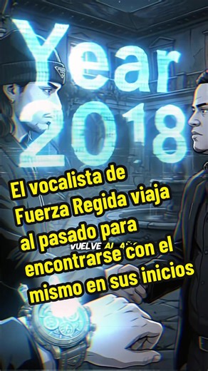 El vocalista de Fuerza Regida viaja al pasado para encontrarse con el mismo en sus inicios #terror #animacion #jop #fuerzaregida #viajerodeltiempo